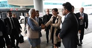Yunus reaches Rome to pay last tribute to Pope Francis